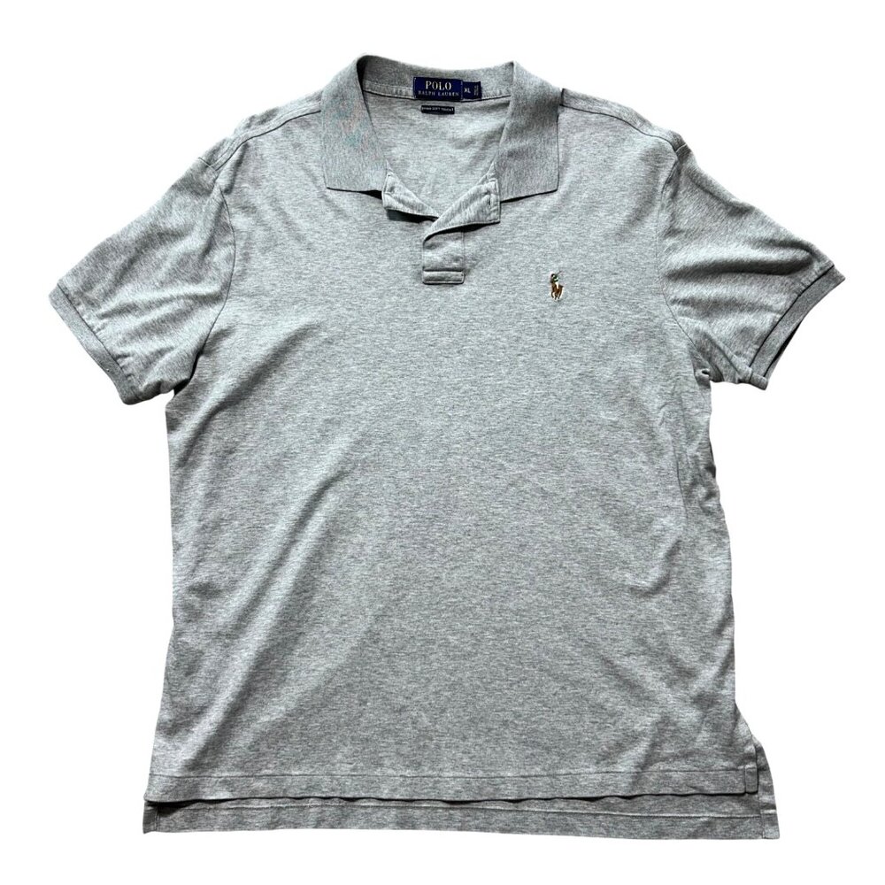 Polo Ralph Lauren Gray Polo Shirt Mens Size XL
